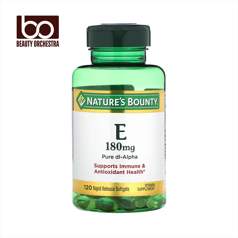 Picture of Nature's Bounty Vitamin E 180mg Pure dI-Alpha - 120 Softgels