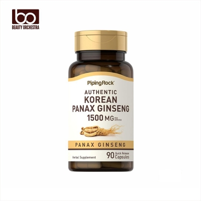 Picture of Piping Rock Authentic Korean Panax Ginseng 1500mg 90 Capsules