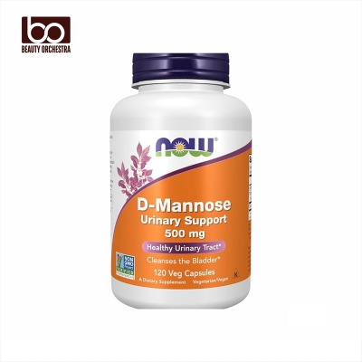 Picture of NOW Foods Supplements D-Mannose 500 mg Non-GMO Project Verified Healthy Urinary Tract 120 Veg Capsules