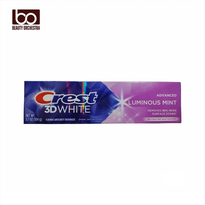 Picture of Crest 3D White Advanced Luminous Mint Teeth Whitening Toothpaste Crest Toothpaste 104g