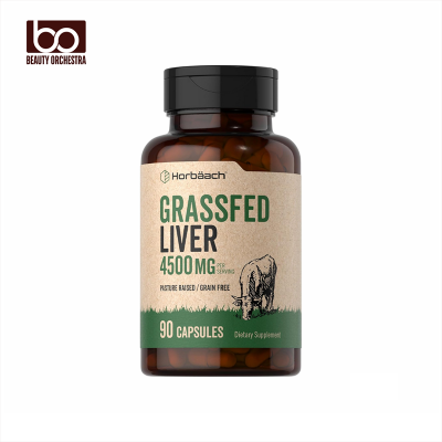 Picture of Horbaach Grass Fed Beef Liver 4500mg  90 Capsules