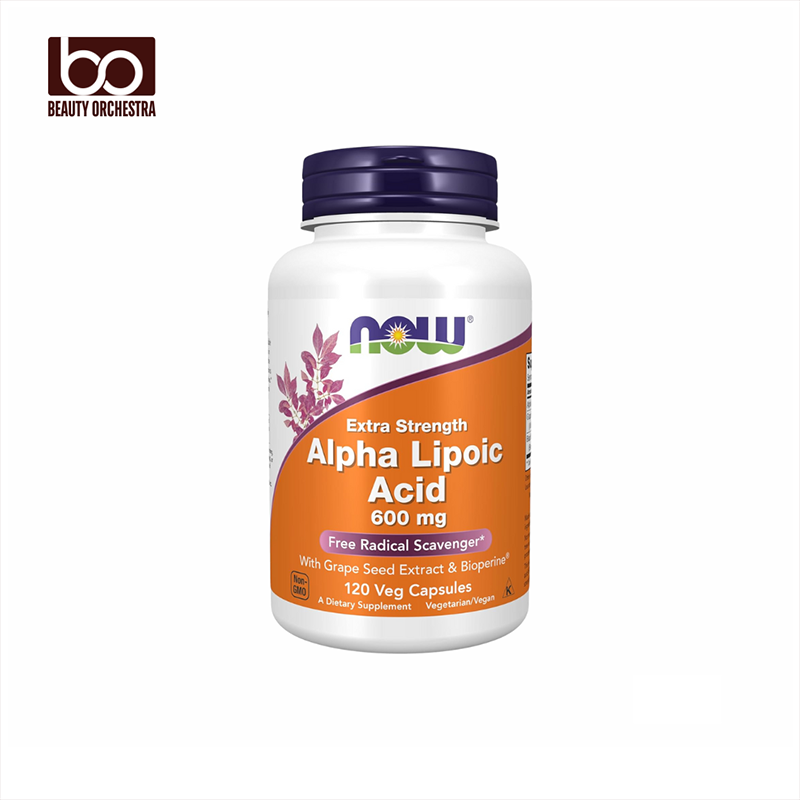 Picture of NOW Alpha Lipoic Acid 600 mg 120 Veg Capsules