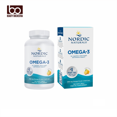 Picture of Nordic Naturals Omega-3, Lemon Flavor - 120 Soft Gels - 690 mg Omega-3 - Fish Oil - EPA & DHA - Immune Support, Brain & Heart Health Optimal Wellness