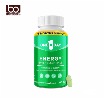 Picture of One A Day Energy Daily Essentials Multivitamin, Energy Supplement to Support Mental Alertness and Immune Health with Vitamins A C, D, E, Zinc and Caffeine 120 Count