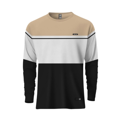 Picture of ZAIAX CREAM WHITE BLACK FULL SLEEVE DESIGN TSHIRT – FLCWB