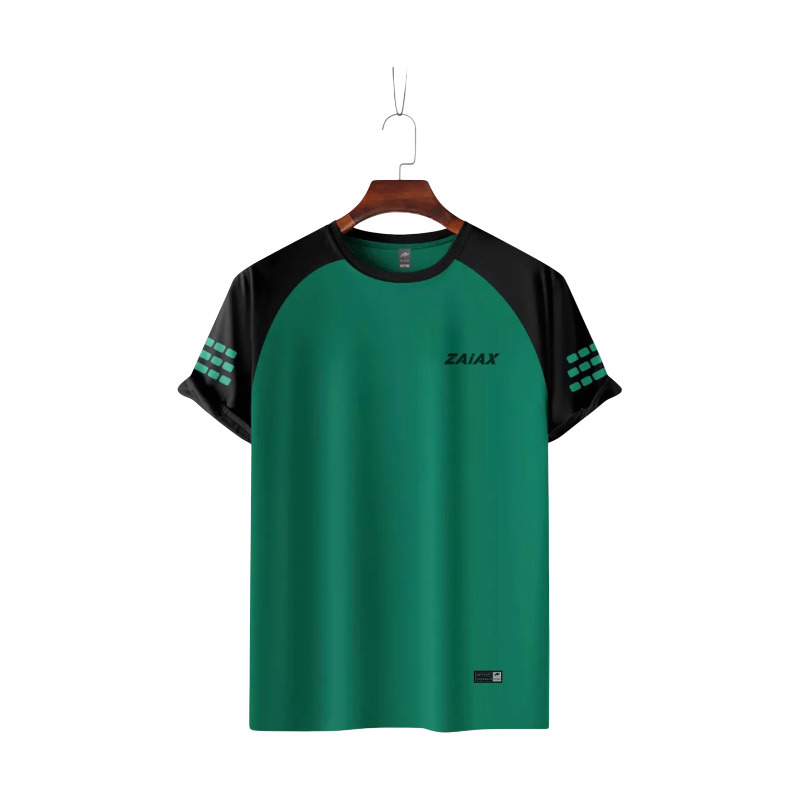 Picture of ZAIAX BLACK PETROL BLUE RAGLAN TSHIRT – RGBPB