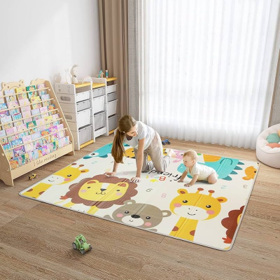 Picture of Baby Play Mat  (180-200 cm) | Soft Playmat for Baby's Crawling, Tummy Time | Thick Floor Mats for Children, Toddlers & Babies | Play Mats for Floor in Bedroom, Nursery & Playroom