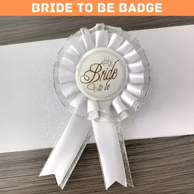 Bride To Be Badge Pin- Bride To Be Sash Badge Style Pin for Bridal Party Decor (Pack of 1 Pcs)