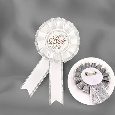 Bride To Be Badge Pin- Bride To Be Sash Badge Style Pin for Bridal Party Decor (Pack of 1 Pcs)