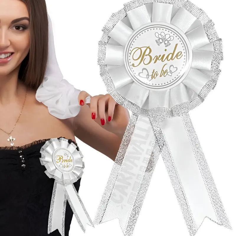 Bride To Be Badge Pin- Bride To Be Sash Badge Style Pin for Bridal Party Decor (Pack of 1 Pcs)