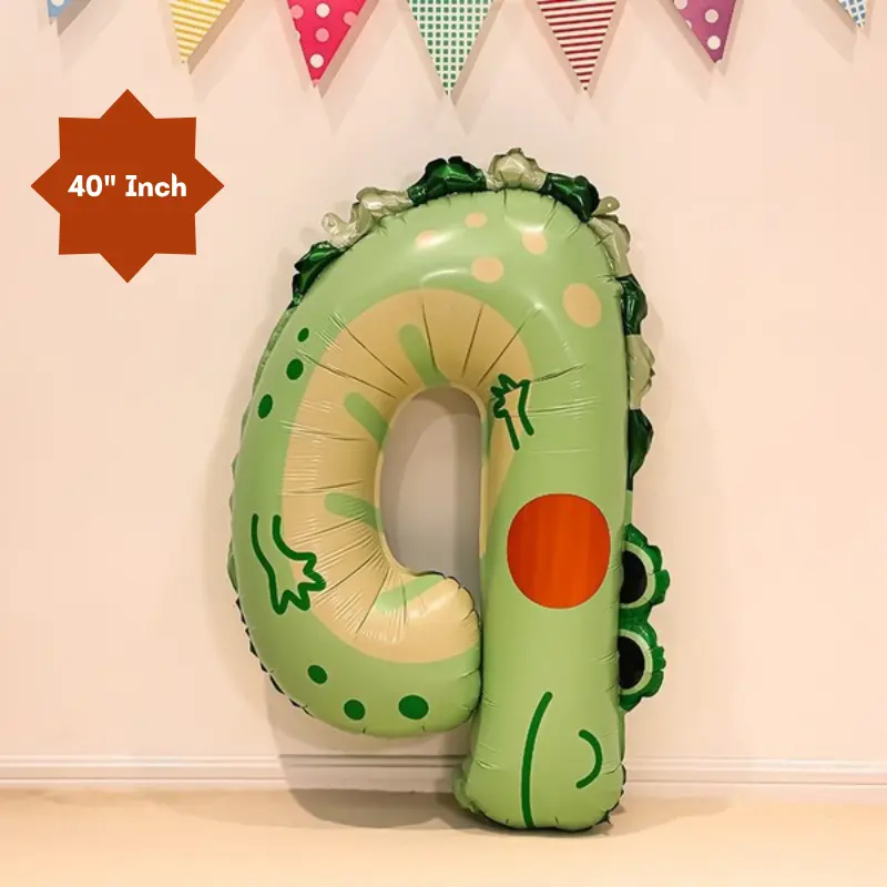 40” Inch Animal Shaped Number Foil Balloon for Birthday, Events and Party Decoration Items- (Pack of 1 Pcs)