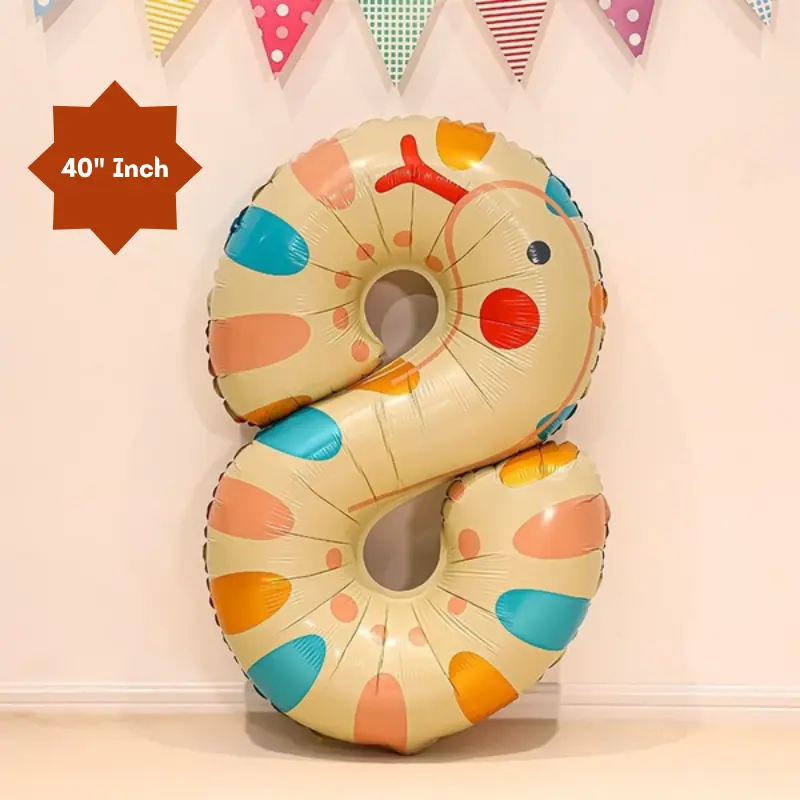 40” Inch Animal Shaped Number Foil Balloon for Birthday, Events and Party Decoration Items- (Pack of 1 Pcs)