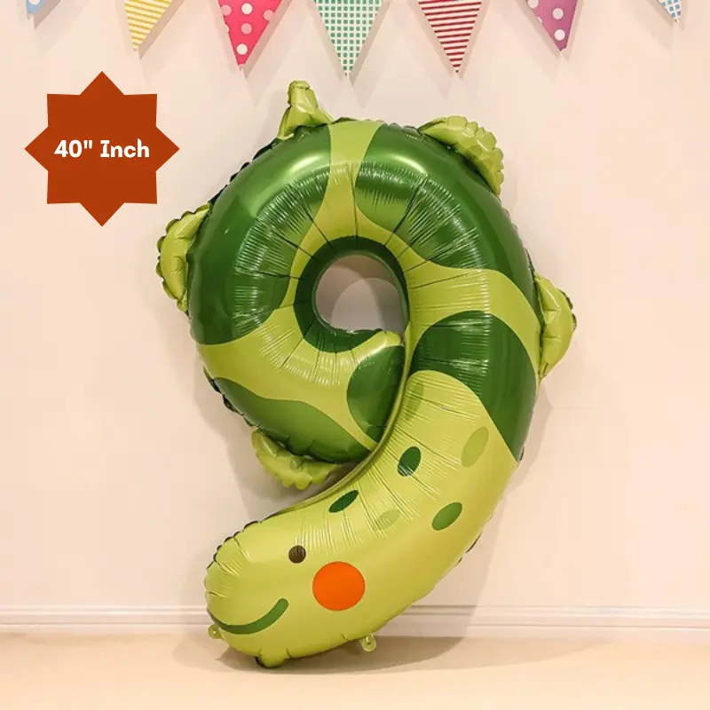 40” Inch Animal Shaped Number Foil Balloon for Birthday, Events and Party Decoration Items- (Pack of 1 Pcs)