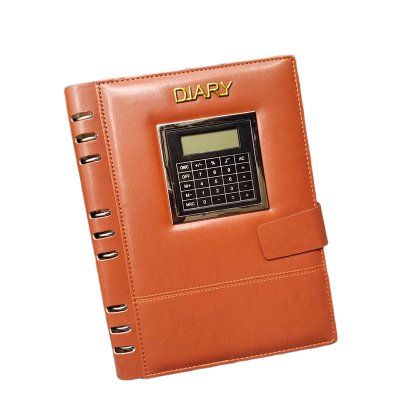 Picture of Screen Touch calculator 9 Ring Spiral Diary 2026 (One Date) with pen