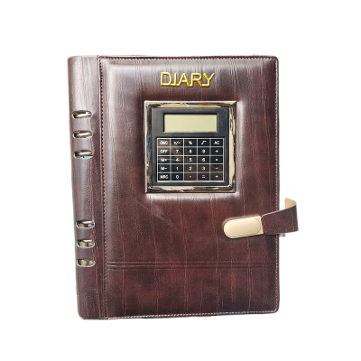 Picture of Screen Touch Calculator Diary 6 Ring with pen and box