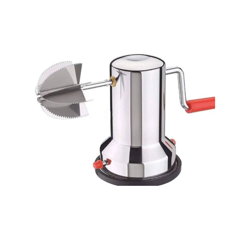 Picture of Coconut Scraper Peeler Grater Coconut Grater Scraper Shredder Hand Operated Rotating Kitchen Coconut Scraper Peeler/Shredder with Vacuum Base, Stainless Steel Grater for Kitchen 9 Inch