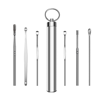 Picture of Ear Cleaner Cleaning Kit, Ear Picker Earpick Ear Pick Earwax Removal Kit with Key Ring