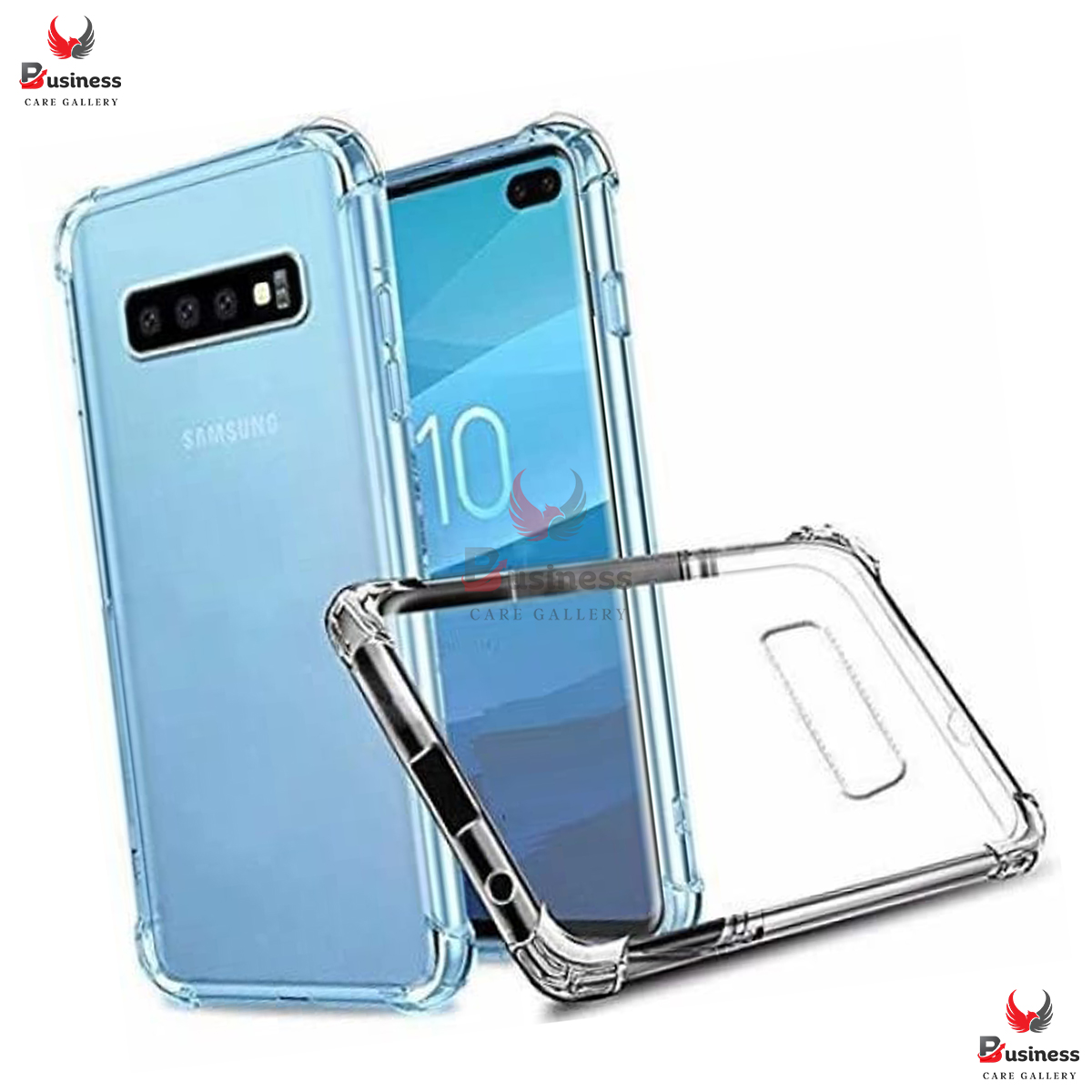 Picture of For Samsung Galaxy S10 Silicone Airbag cover Shockproof Transparent Protective Clear Back Cover TPU Case
