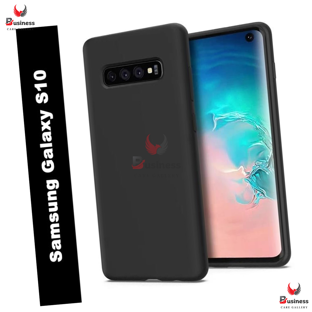 Picture of For Samsung Galaxy S10 Heavy Strong Liquid Silicone Soft Gel Rubber Shockproof Cover Phone Case
