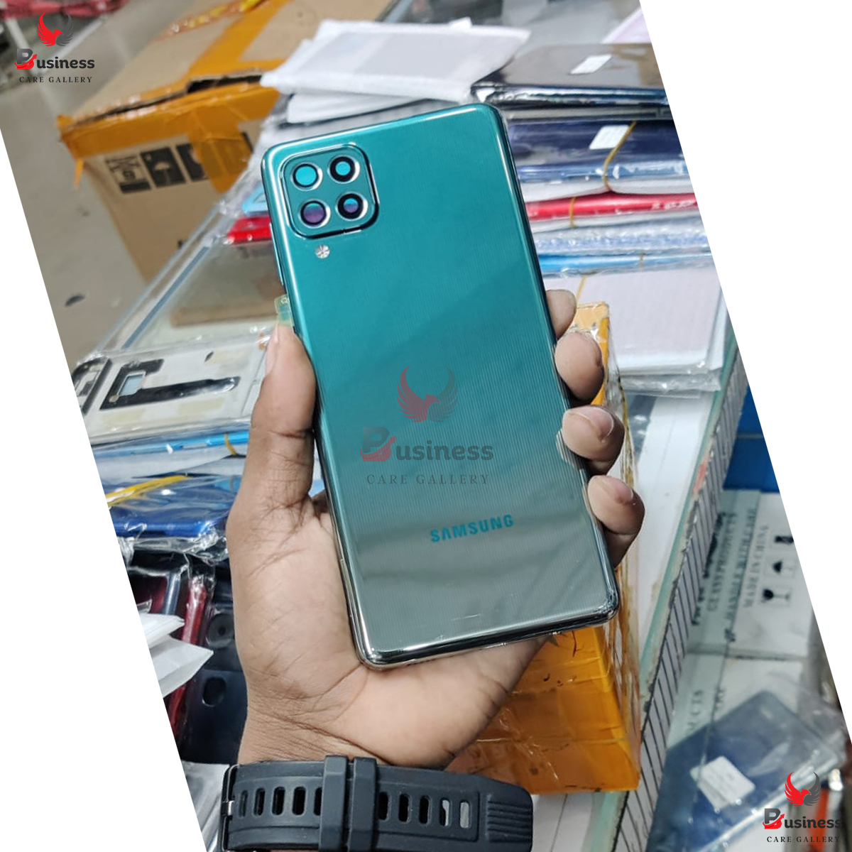 Picture of Replacement Backshell Panel + midel frame for Samsung Galaxy F62 Battery Back Door Back panel