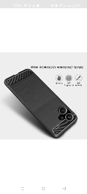 Picture of For Xiaomi Redmi Note 13 Pro+ 5G  Silicone Back Cover With Carbon Fiber Texture (Back Case Cover For Smartphone)