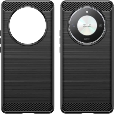 Picture of For Honor X9B Silicone Back Cover With Carbon Fiber Texture (Back Case Cover For Smartph Silicone Back Cover With Carbon Fiber Texture (Back Case Cover For Smartphone) Silicone Back Cover With Carbon Fiber Texture (Back Case Cover For Smartphone)