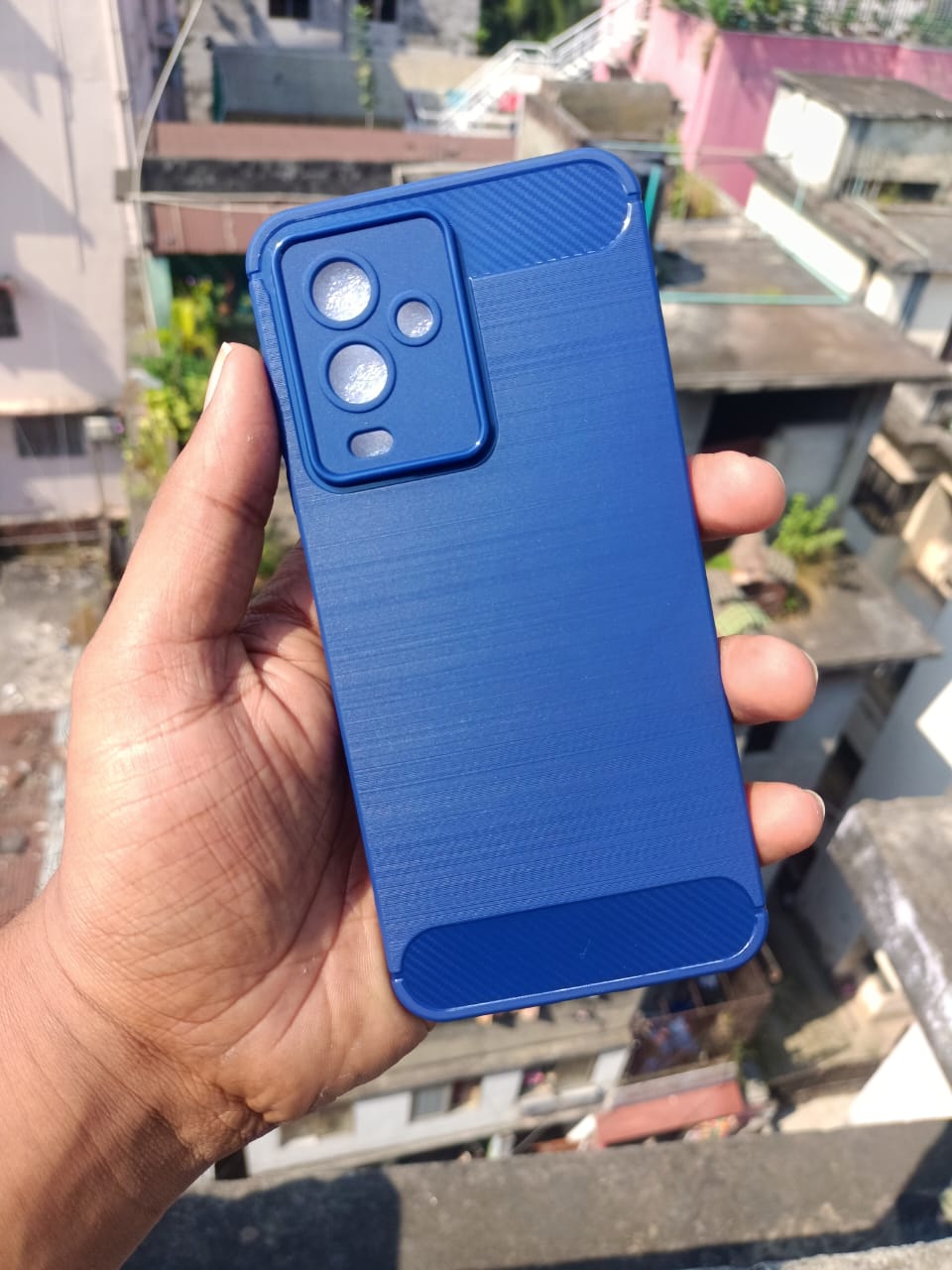 Picture of For Symphony Helio 80 Carbon Silicone Case Phone Cases Luxury Frosted PC Hard Protection Back Cover New Phone Cases For Symphony Helio 80 back cover