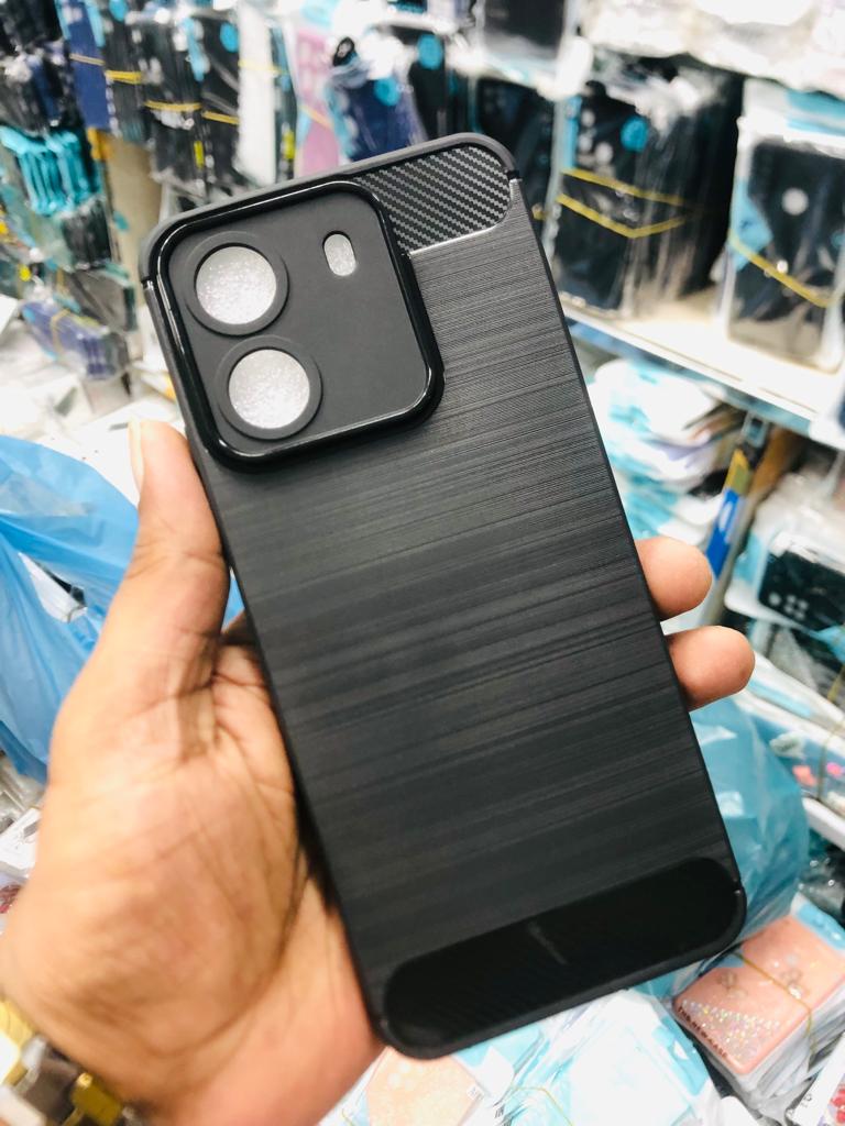 Picture of For Lava Benco S1  Silicone Back Cover With Carbon Fiber Texture (Back Case Cover For Smartph Silicone Back Cover With Carbon Fiber Texture (Back Case Cover For Smartphone) Silicone Back Cover With Carbon Fiber Texture (Back Case Cover For Smartphone)