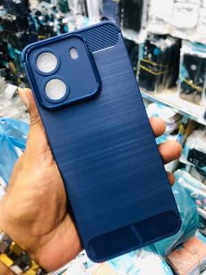 Picture of For Lava Benco S1  Silicone Back Cover With Carbon Fiber Texture (Back Case Cover For Smartph Silicone Back Cover With Carbon Fiber Texture (Back Case Cover For Smartphone) Silicone Back Cover With Carbon Fiber Texture (Back Case Cover For Smartphone)