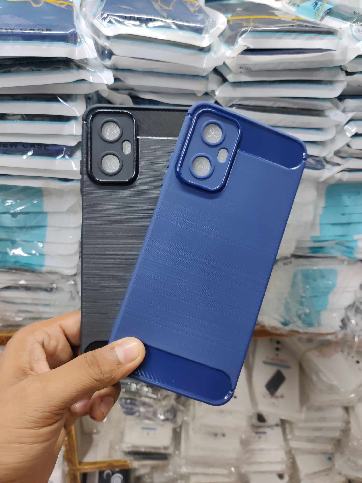 Picture of Walton orbit y21 Back Cover Soft Silicon With Carbon Fiber Design Luxury Premium Back Case Walton orbit y21