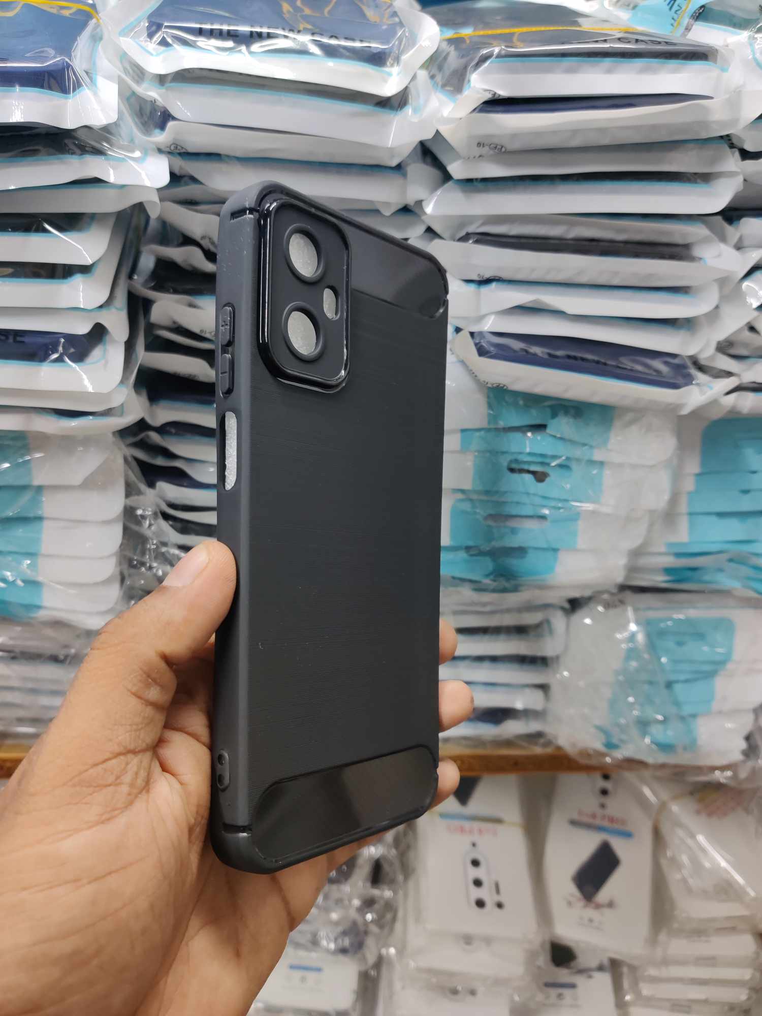 Picture of Walton orbit y21 Back Cover Soft Silicon With Carbon Fiber Design Luxury Premium Back Case Walton orbit y21