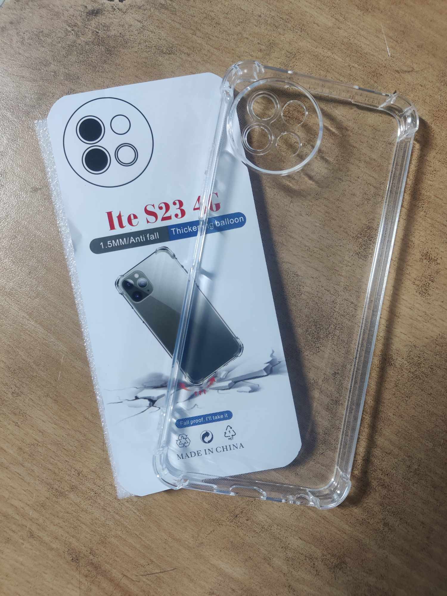 Picture of iTel S23 Premium Silicone Case With Bump Crystal Clear Soft TPU Ultra-Thin Transparent Flexible Protective Mobile Phone Back Cover