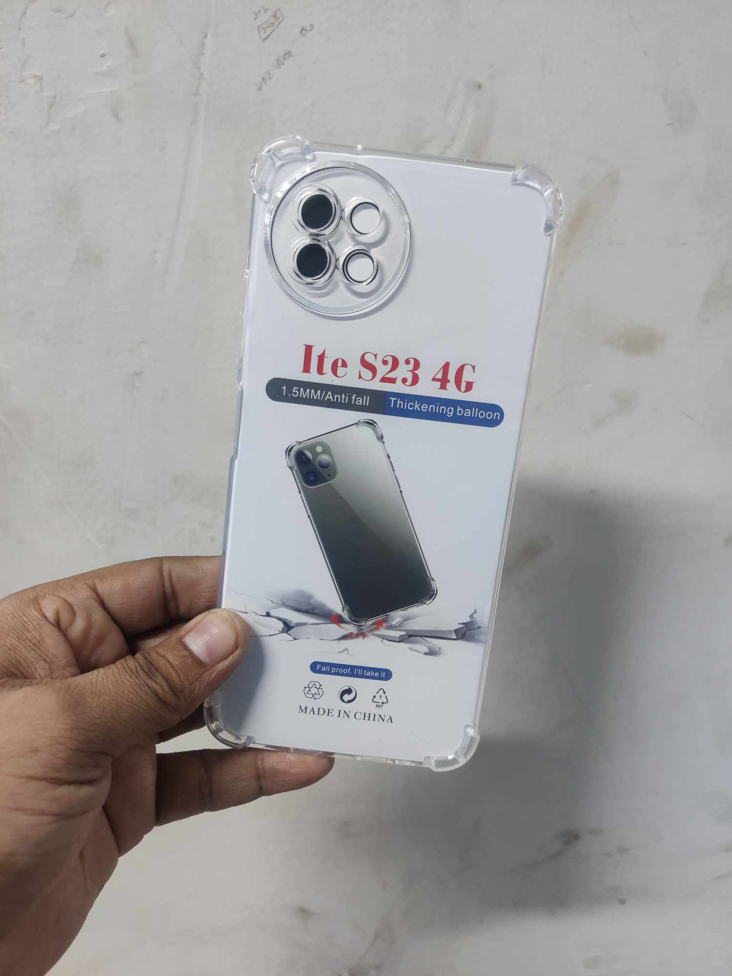 Picture of iTel S23 Premium Silicone Case With Bump Crystal Clear Soft TPU Ultra-Thin Transparent Flexible Protective Mobile Phone Back Cover