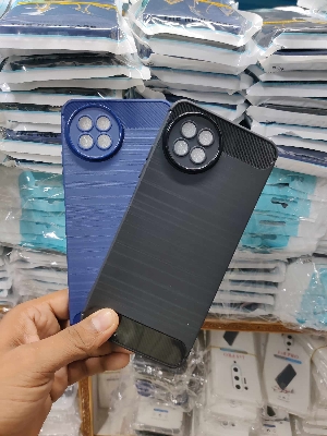 Picture of For itel S23 Heavy Strong Sky Liquid Silicone Soft Gel Rubber Shockproof Cover Case For itel S23 Phone Back Cover