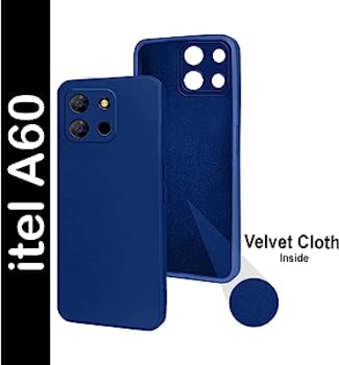 Picture of For itel A60s Spigen Silicone Fit Designed Soft Gel Rubber Shockproof Back Case Phone Back Cover
