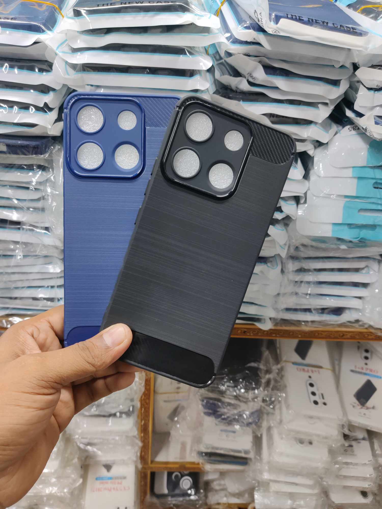 Picture of for itel a60 /a60s New Generation Spigen Silicone Fit Designed Soft Gel Rubber Shockproof Back Case Phone Back Cover Case