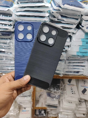 Picture of for itel a60 /a60s New Generation Spigen Silicone Fit Designed Soft Gel Rubber Shockproof Back Case Phone Back Cover Case