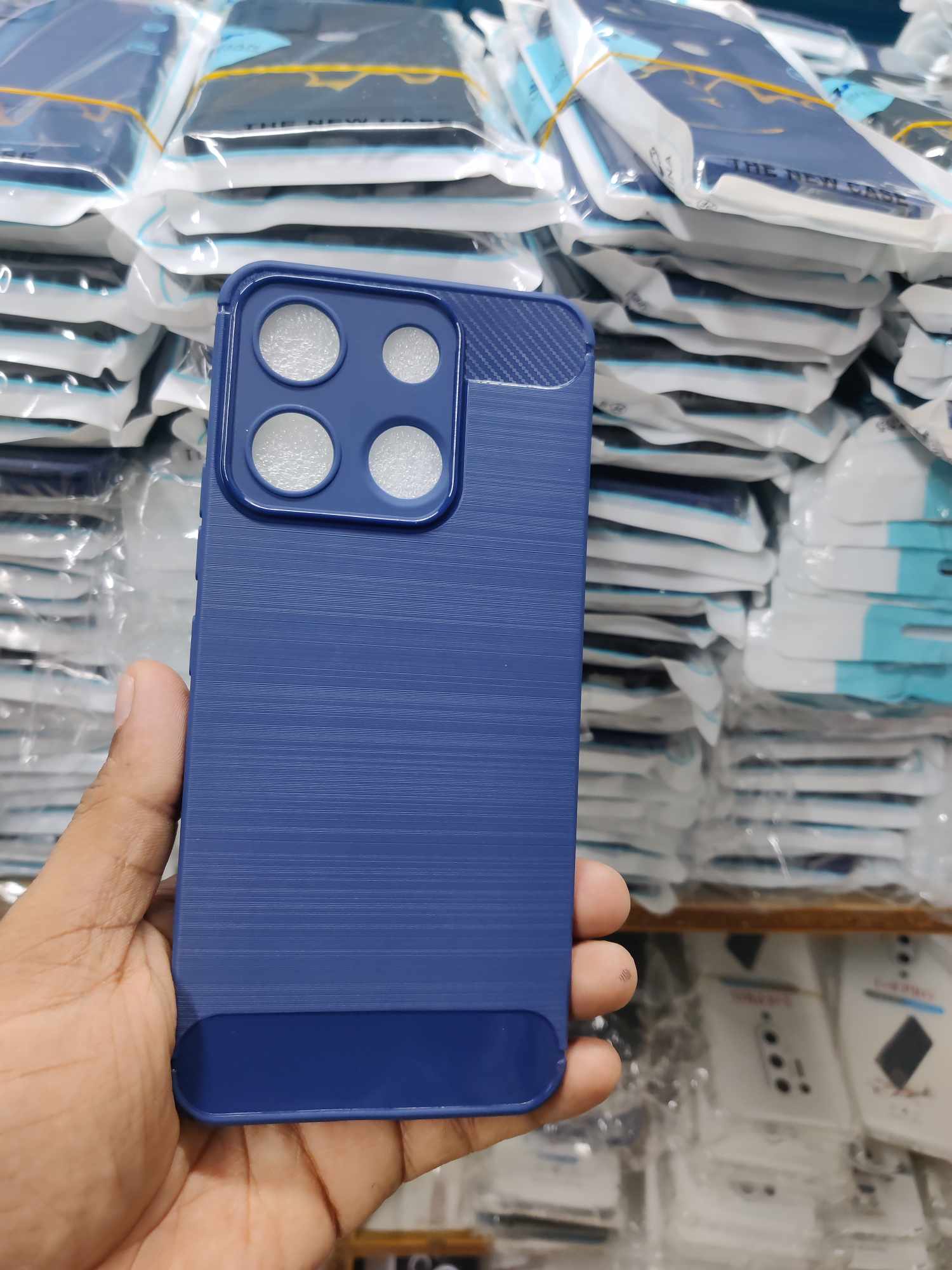 Picture of for itel a60 /a60s New Generation Spigen Silicone Fit Designed Soft Gel Rubber Shockproof Back Case Phone Back Cover Case