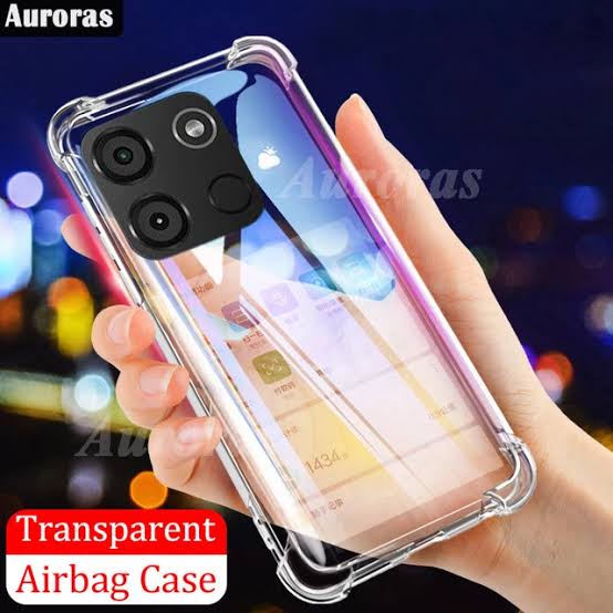Picture of For itel A60s A665L Transparent Soft Tpu Back Case Official Shockproof Four-Corner Silicone Cover