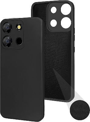 Picture of For itel A50s Spigen Silicone Fit Designed Soft Gel Rubber Shockproof Back Case Phone Back Cover