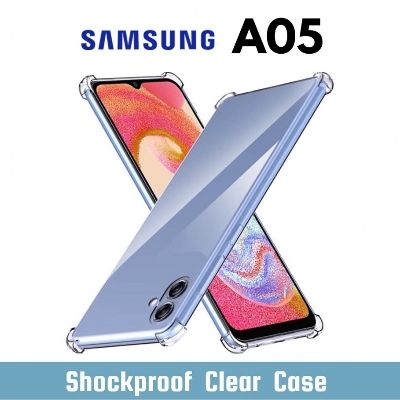 Picture of For Samsung Galaxy A05 - Premium Silicone Case Crystal Clear Soft TPU Ultra-Thin Transparent Flexible Protective Mobile Phone Back Cover With Side Bumper