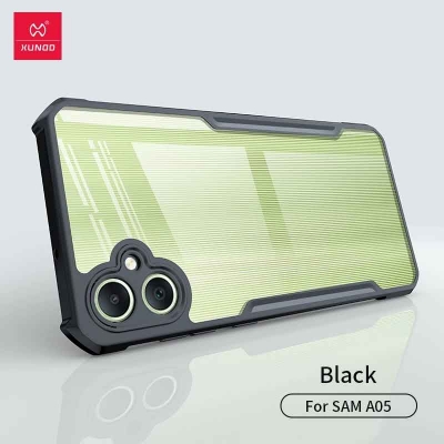 Picture of For Samsung Galaxy A05 Xunddu Shockproof TPU Bumper Clear Acrylic Mobile Phone Case Back Cover