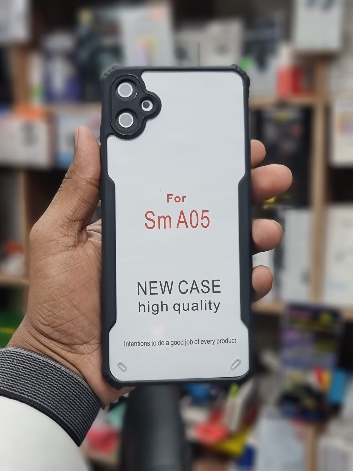 Picture of For Samsung Galaxy A05 Xunddu Shockproof TPU Bumper Clear Acrylic Mobile Phone Case Back Cover