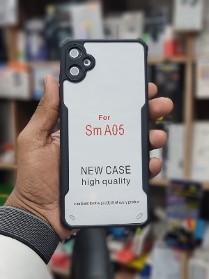 Picture of For Samsung Galaxy A05 Xunddu Shockproof TPU Bumper Clear Acrylic Mobile Phone Case Back Cover