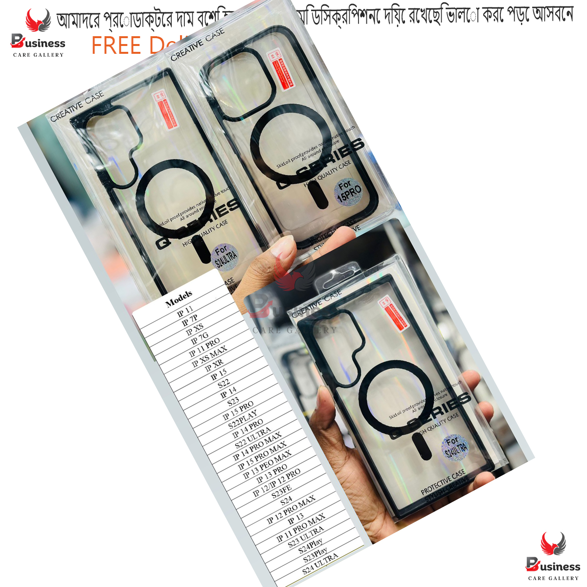 Picture of Magsafe Magnetic Clear Case for iPhone Models Shockproof Back Cover - Durable and Very Reliable - iPhone 15