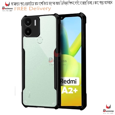 Picture of For Xiaomi Redmi A1 2022 Edge-Reinforced Shockproof Cushion Back Clear Hybrid Transparent Hard Cover Casing