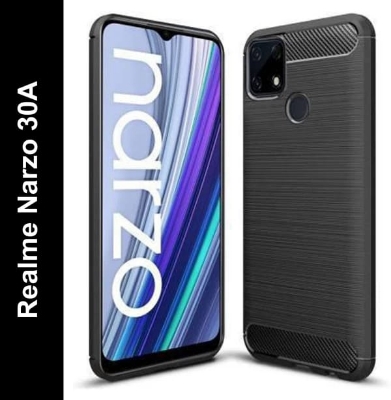 Picture of Realme C 12/ C25/C25s/ narzo20/narzo30A Carbon Fiber High Quality Soft Mobile Back Cover (Black) for Realme C 12/ C25/C25s/ narzo20/narzo30A