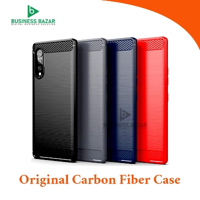 Picture of LG G9 Velvet Case Carbon Fiber Mobile Back Cover (Back Case Cover For Smartphone)