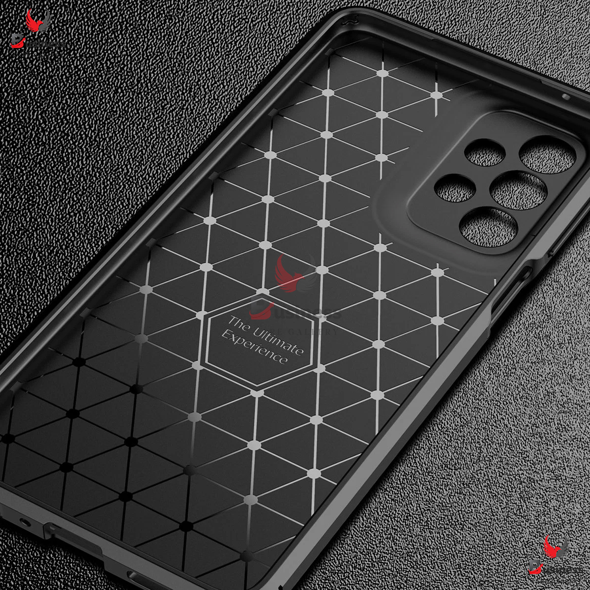 Picture of For Samsung Galaxy A32 4G Carbon Fiber High Quality Soft Mobile Back Cover (Black) for  Samsung Galaxy A32 4G