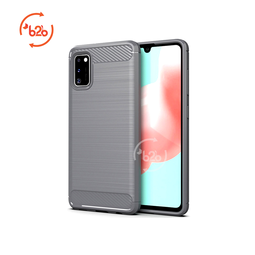 Picture of For Samsung Galaxy A41 Carbon Fiber High Quality Soft Mobile Back Cover (Black) for Samsung Galaxy A41
